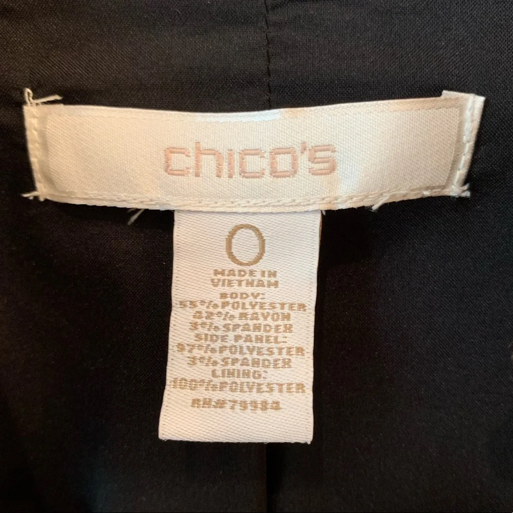 Chico’s Leopard Lined Blazer Moto Jacket Size Small